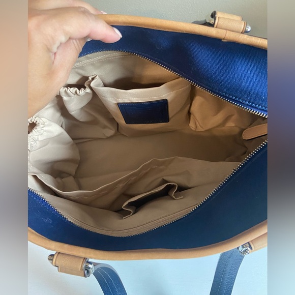 Coach Voyager signature multifunction tote diaper leather canvas bag - Picture 11 of 15